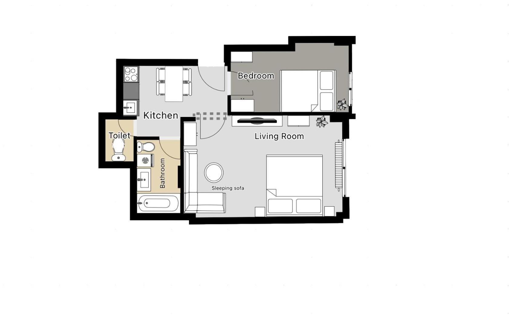 Appartement 2br 1,5bath Chic Near Wenceslas Square